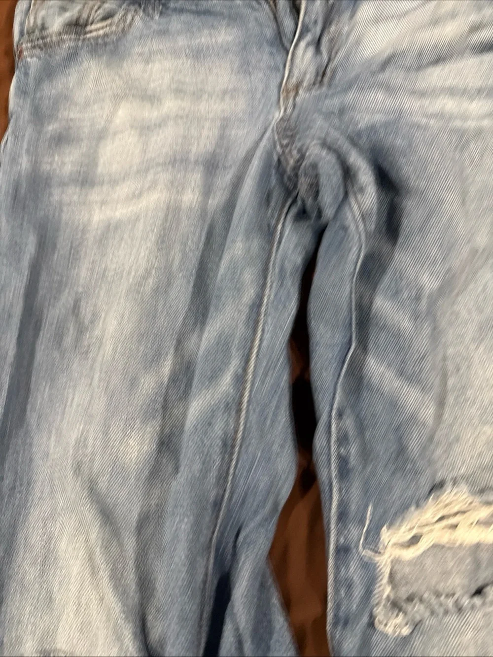 Light Blue Distressed Women's Jeans
